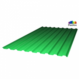  Профилированный поликарбонат зеленый «колотый лед» 0,9 мм 
